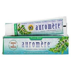 Auromere Ayurvedic Herbal Toothpaste Fresh Mint Compact 2x