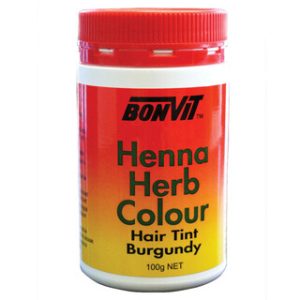 Bonvit Henna Herb Colour Hair Tint Burgundy 100g Media 01 88794.1541590993