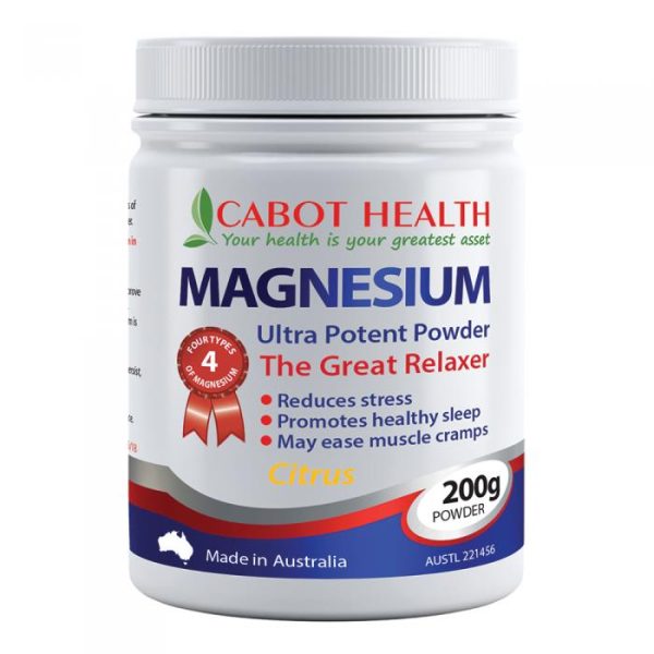 Cabot Health Magnesium Ultra Potent Citrus Powder 200g Media 01 Lrg