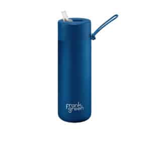 Frank Green Deep Ocean 20oz/595ml Ceramic Bottle Straw