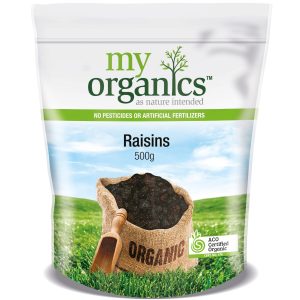 My Organics Retail Doy Pack Raisins 500g
