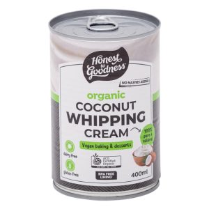 Organic Coconut Whipping Cream 400ml Front Cncrew2.400 29300.1621483107