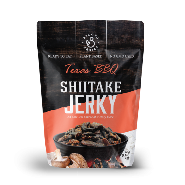 Back To Basics Shiitake Jerky BBQ 60g My Health Food Shop