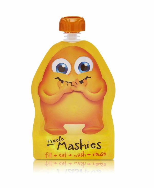 Little Mashies Reusable Food Pouch Mixed Colours Orange 1024x1024@2x