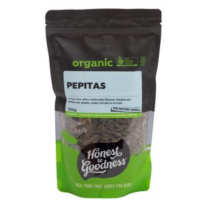 Organic Pepitas 500g Front Sepep2.500 09039.1615165638